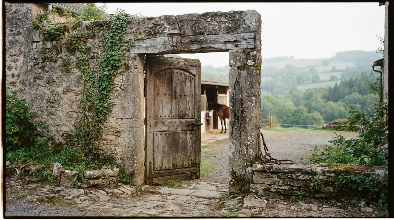 Entrée du FERME EQUESTRE DE CANTALES, centre équestre à Saint-Étienne-Cantalès